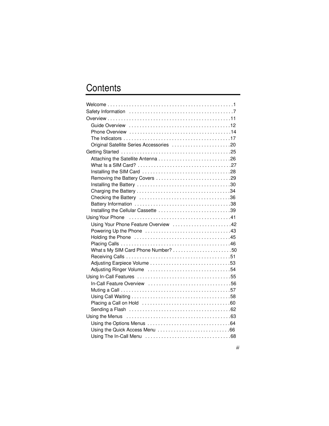 Motorola 9500 manual Contents 