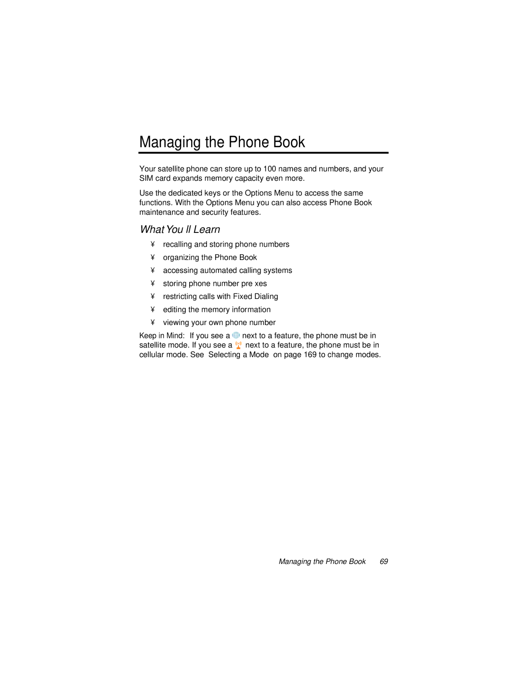 Motorola 9500 manual Managing the Phone Book, What You’ll Learn 