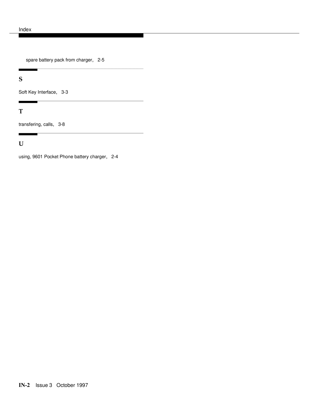 Motorola 9601 manual IN-2Issue 3 October 