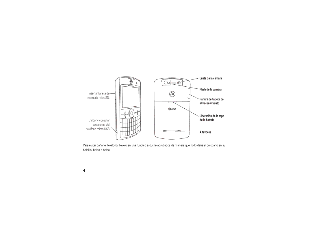 Motorola 9h manual Bolsillo, bolso o bolsa 