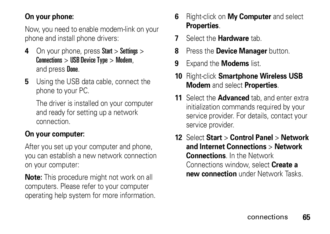 Motorola 9HMOTO manual On your phone 