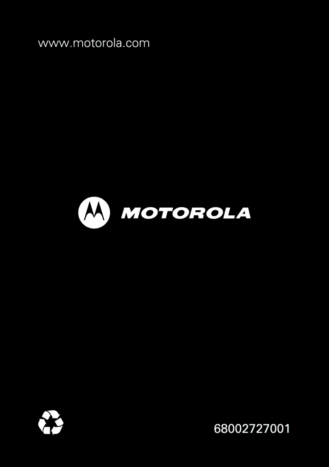 Motorola A3100 manual 