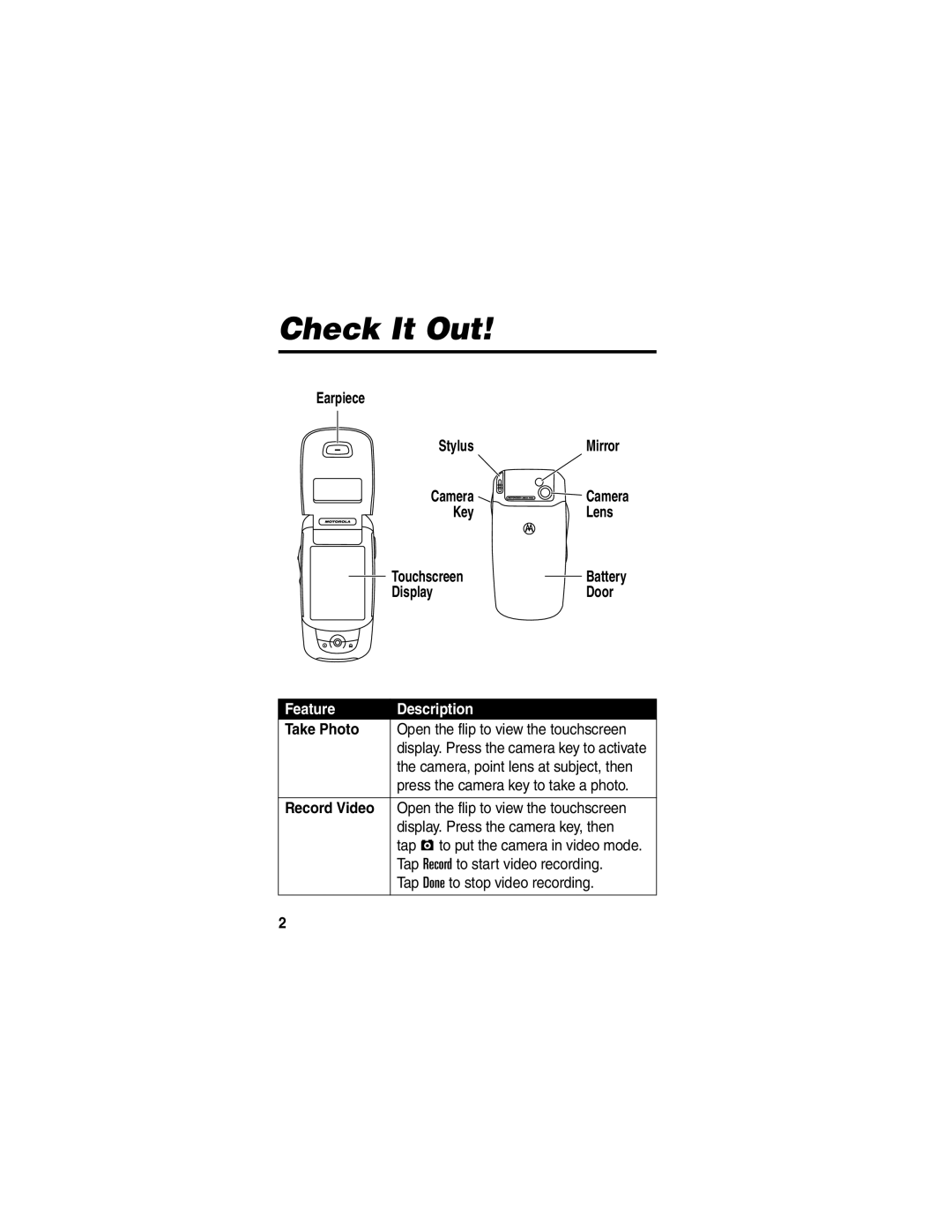 Motorola A780 manual Check It Out 