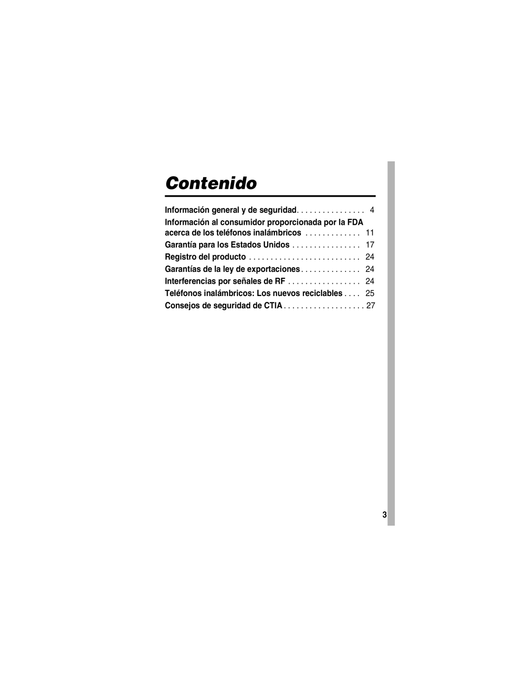 Motorola A840 manual Contenido 