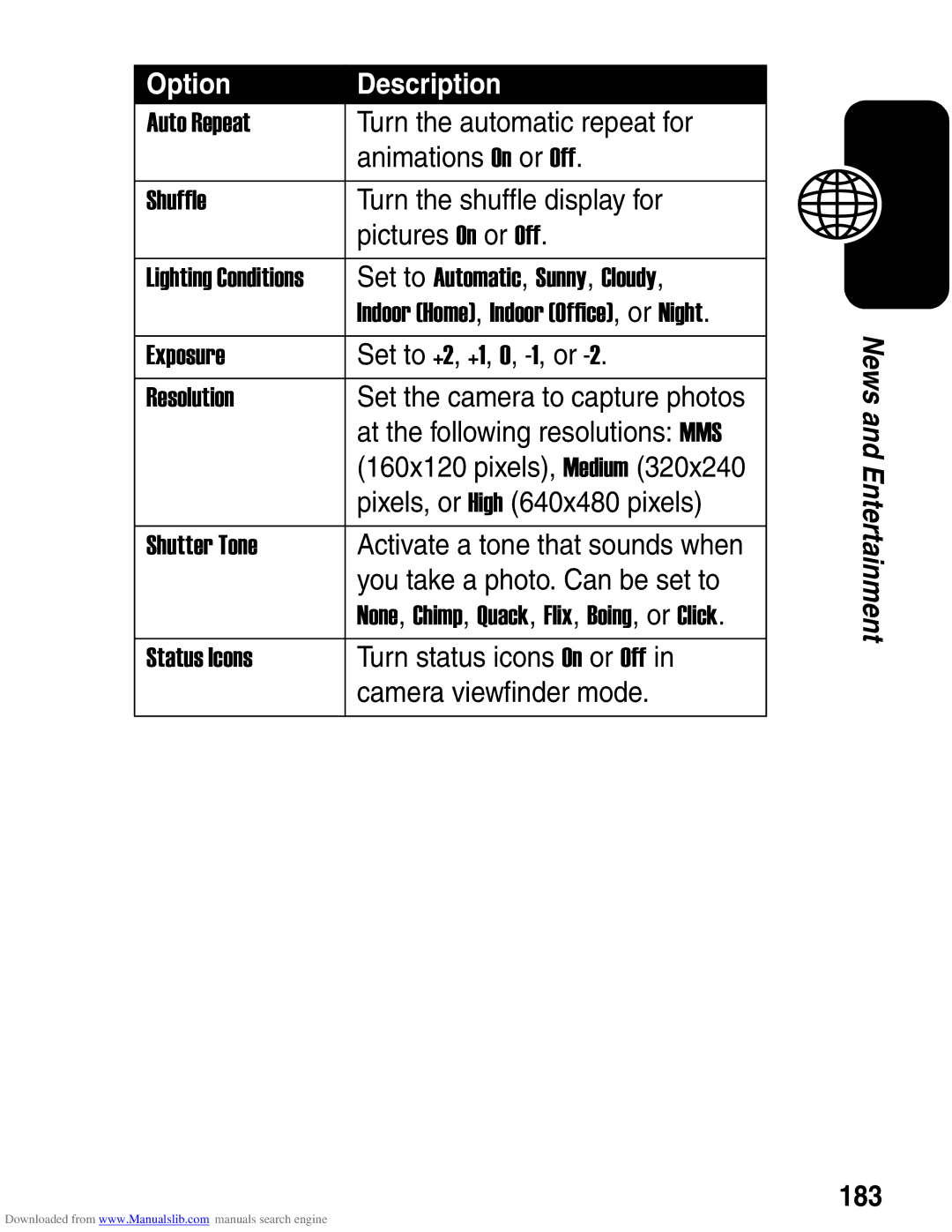 Motorola A845 3G manual 183 