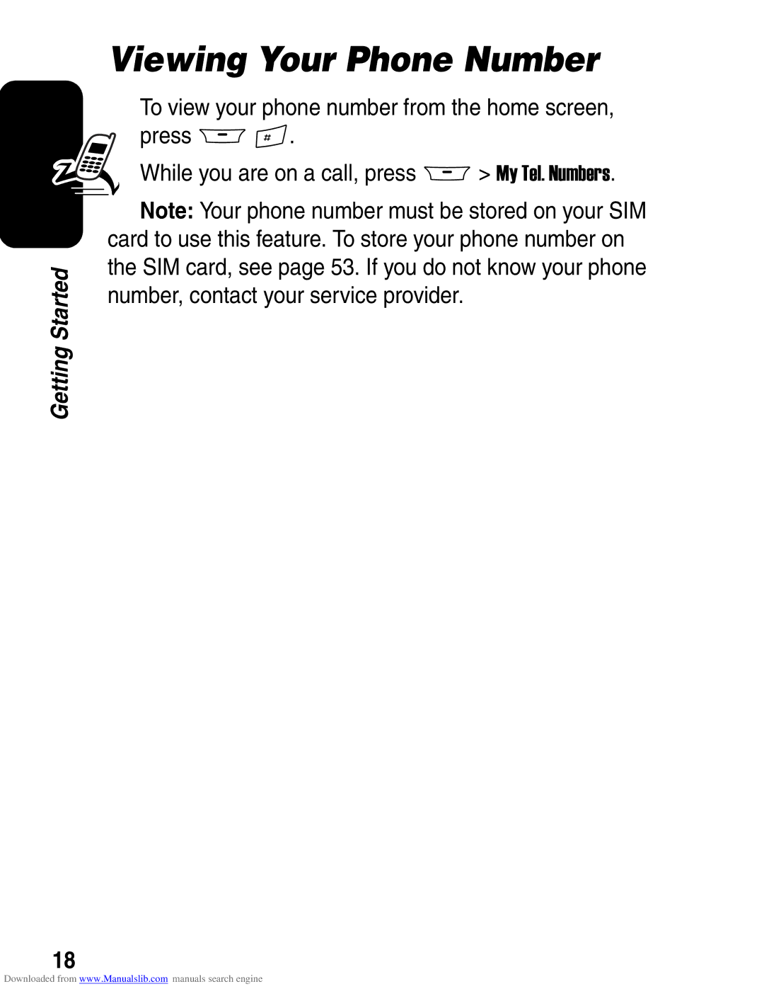 Motorola A845 3G manual Viewing Your Phone Number 