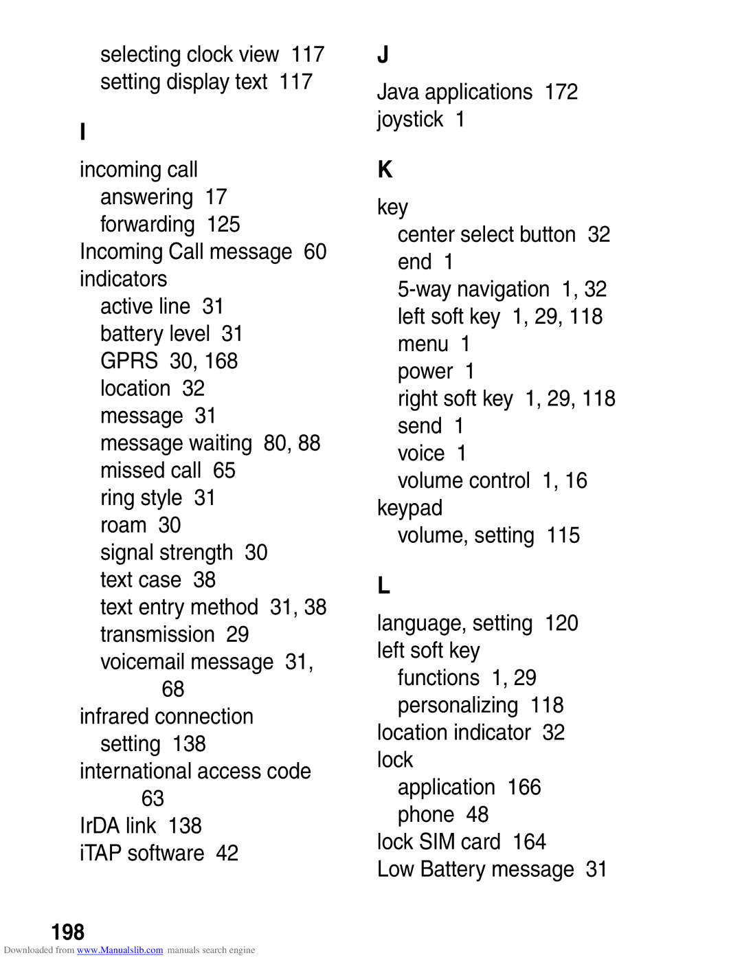 Motorola A845 3G manual 198 