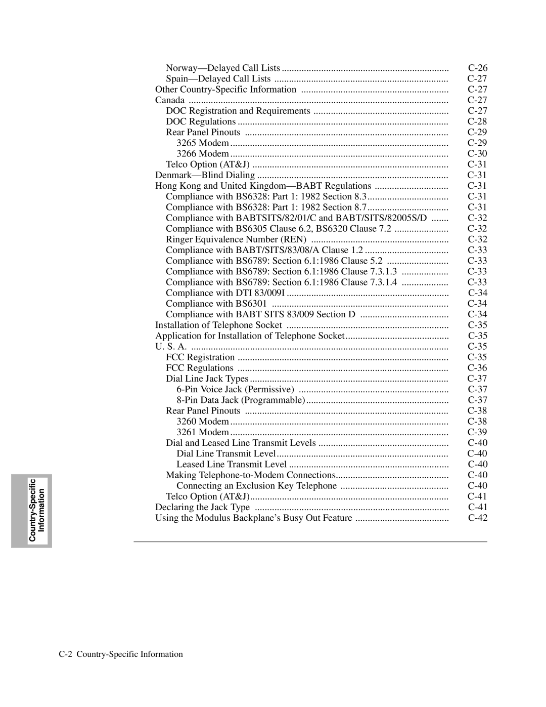 Motorola 326X V.34, and V.32bis, V.34-SDC manual Canada 