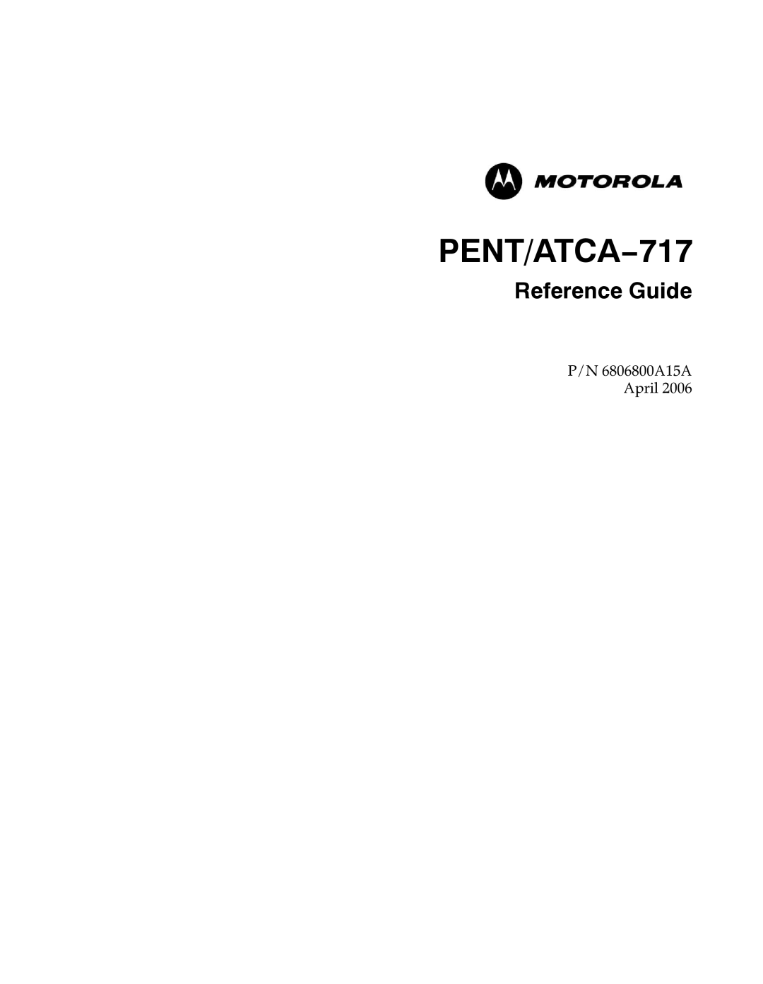 Motorola ATCA-717 manual PENT/ATCA−717 