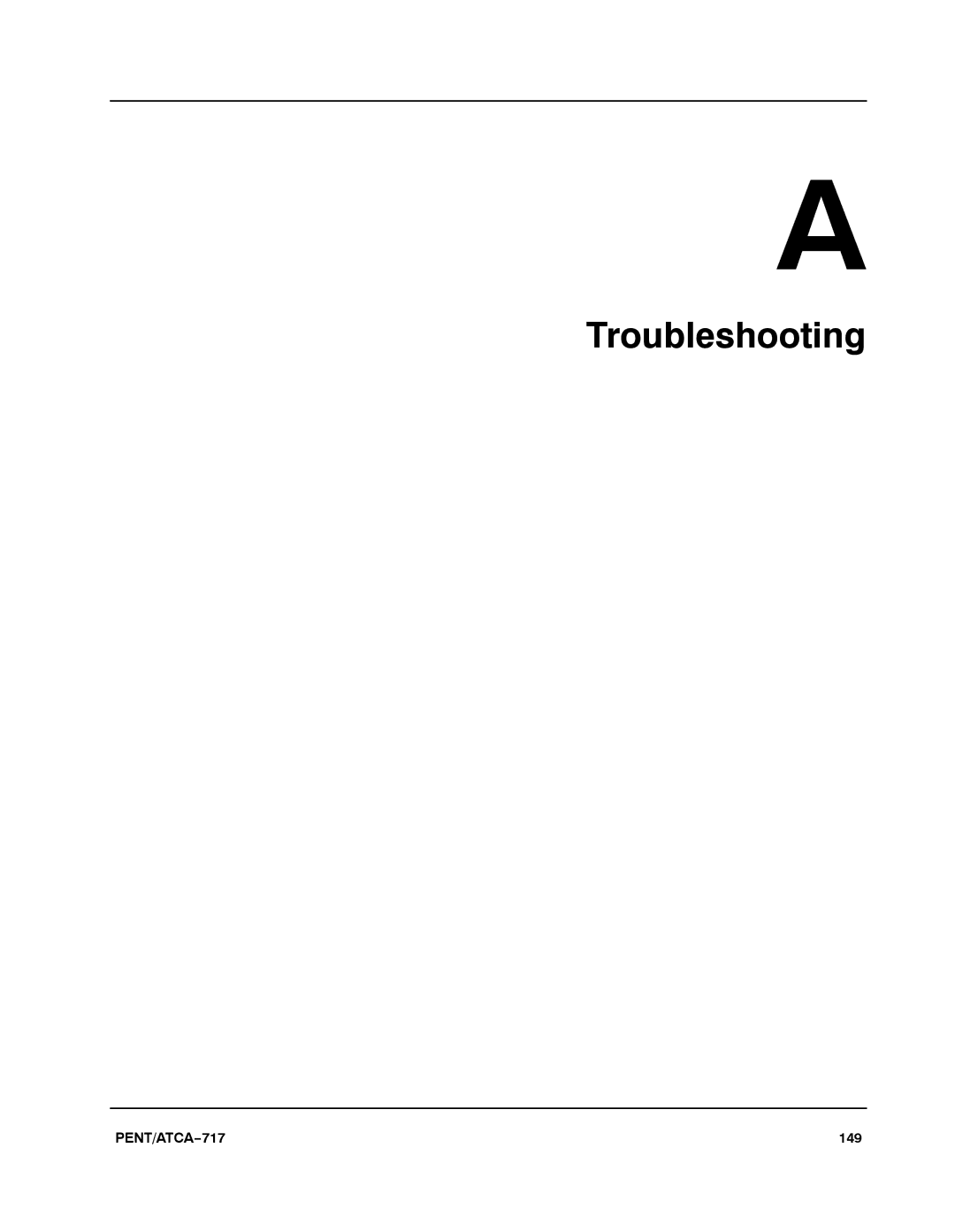 Motorola ATCA-717 manual Troubleshooting 