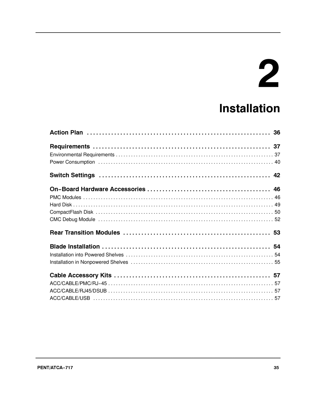 Motorola ATCA-717 manual Installation 