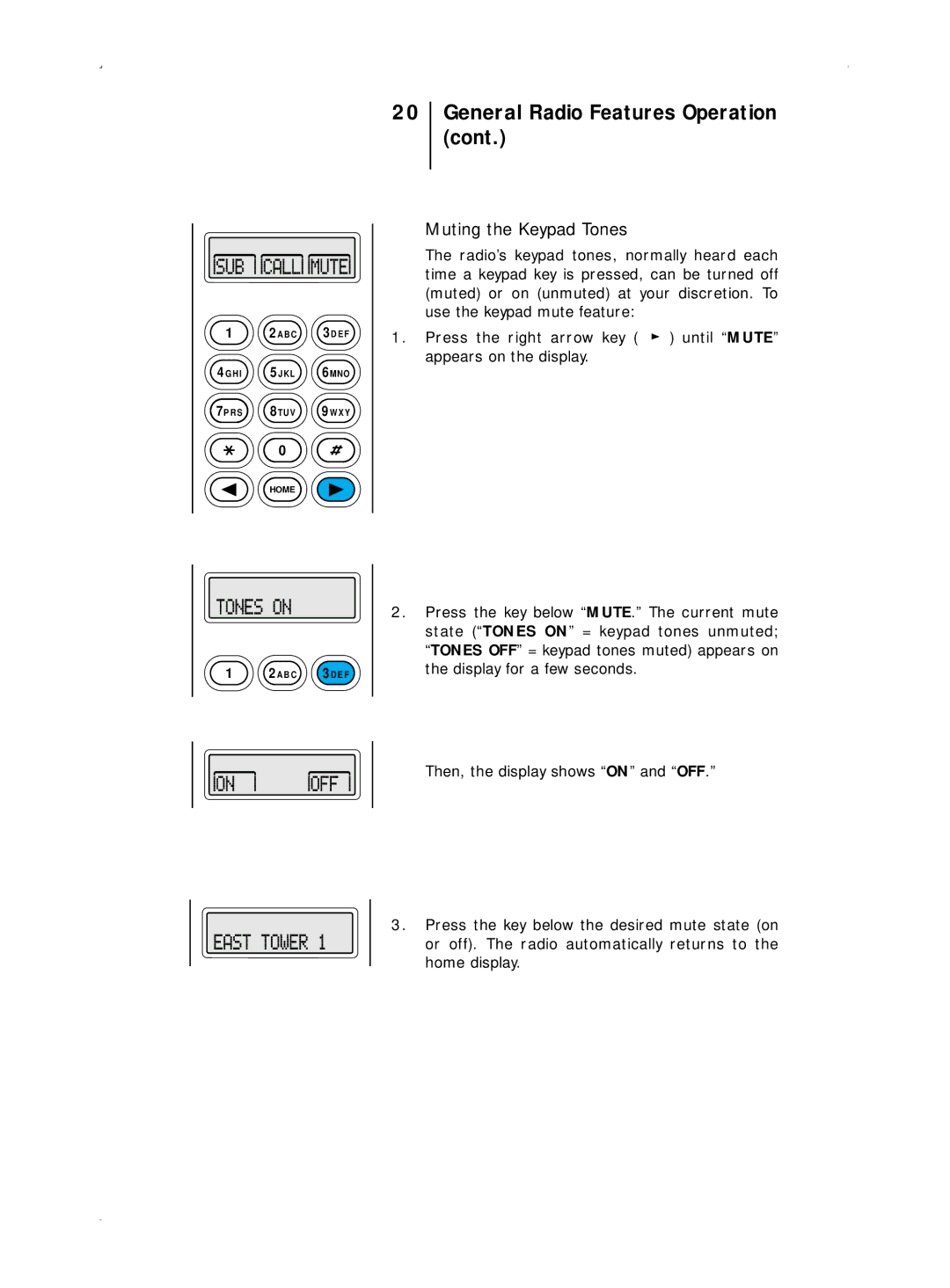 Motorola B5, B7 operating instructions Muting the Keypad Tones 