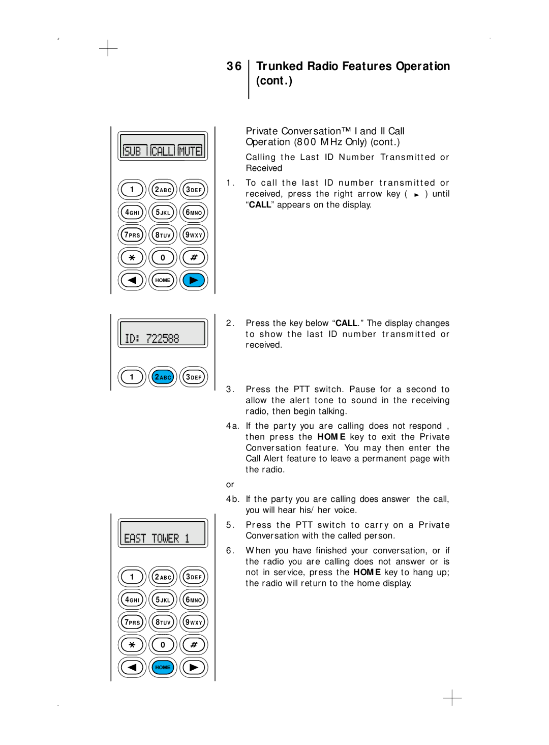 Motorola B5, B7 operating instructions B C 