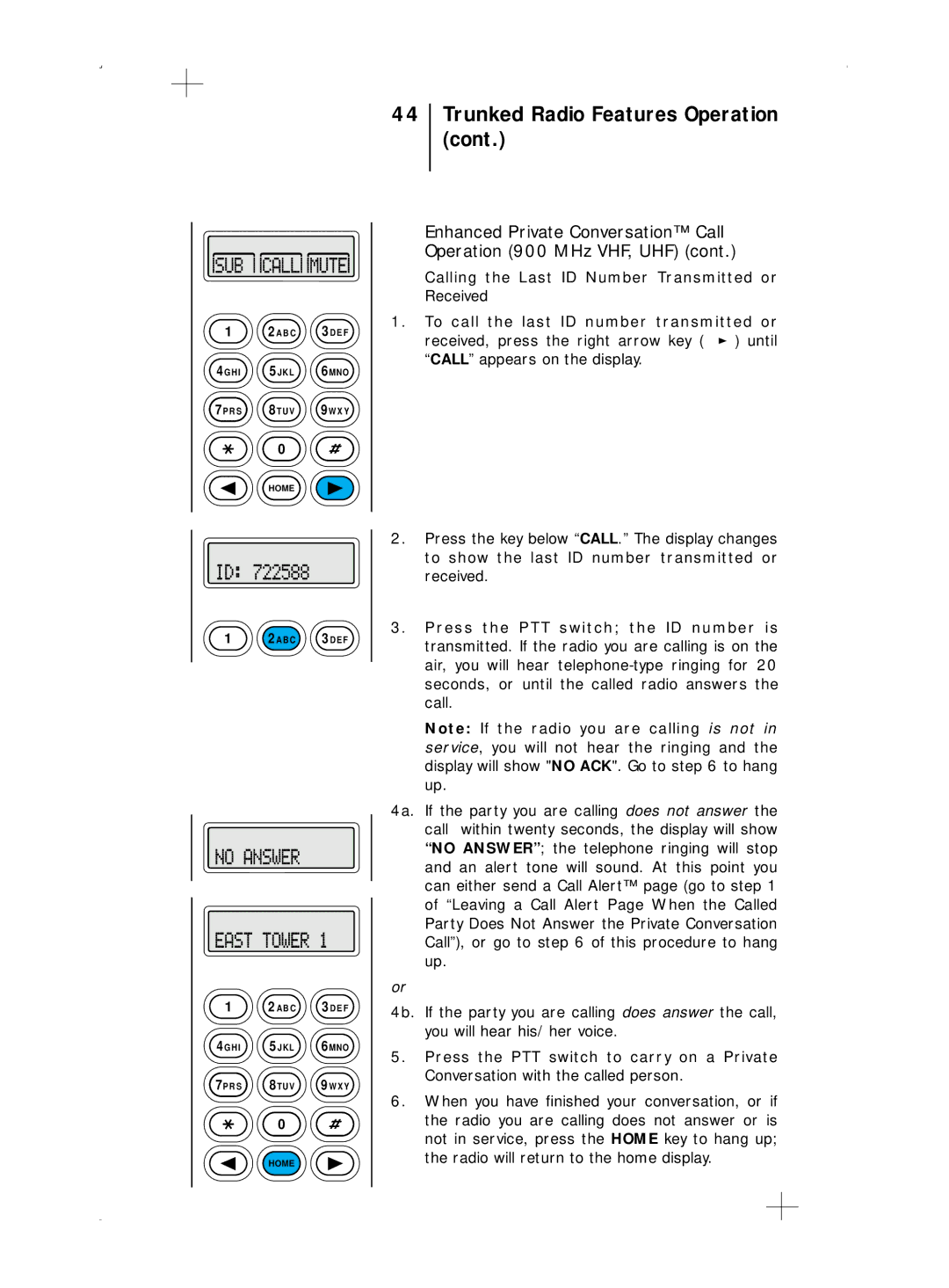 Motorola B5, B7 operating instructions B C 