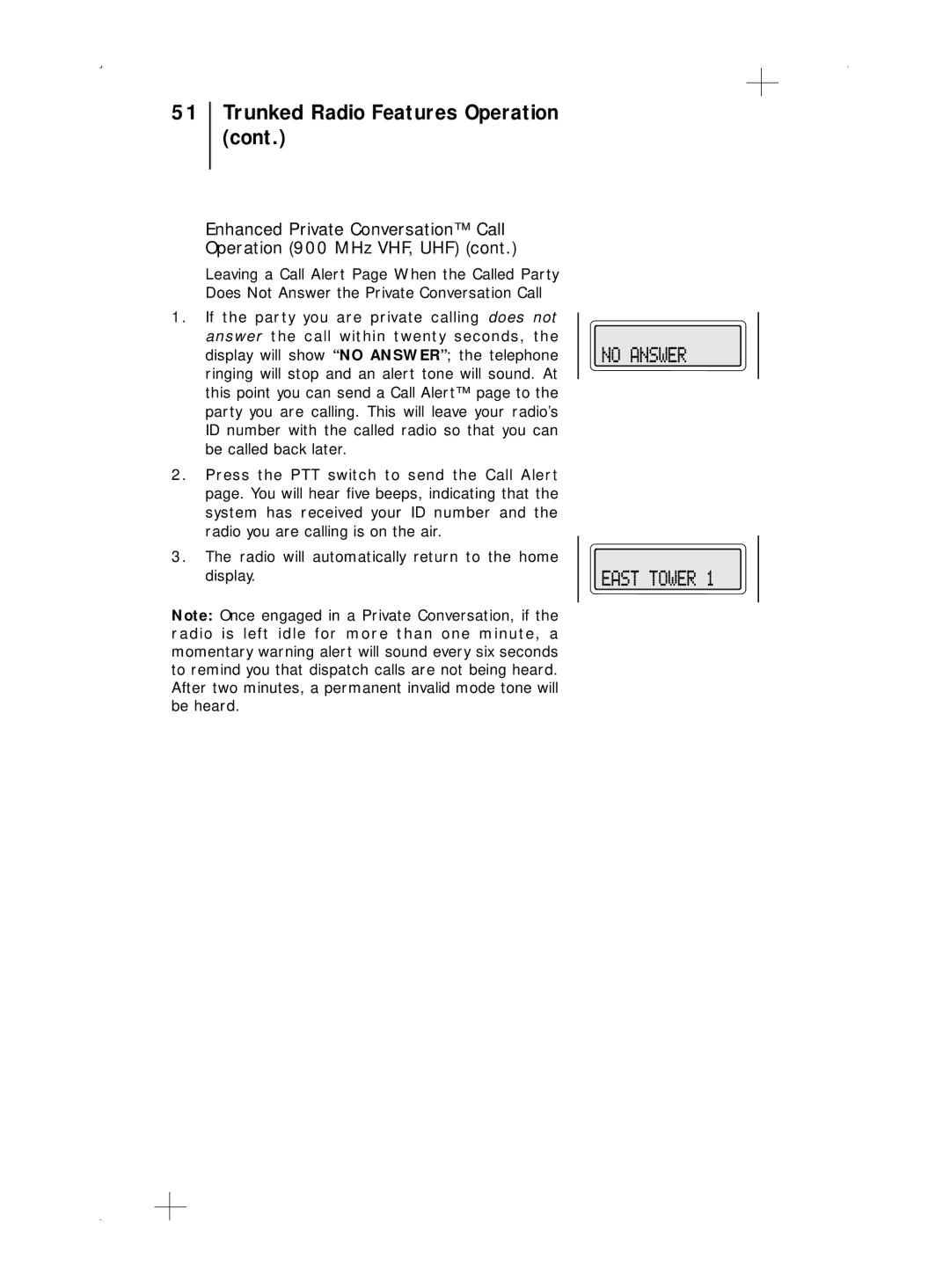 Motorola B7, B5 operating instructions Trunked Radio Features Operation 