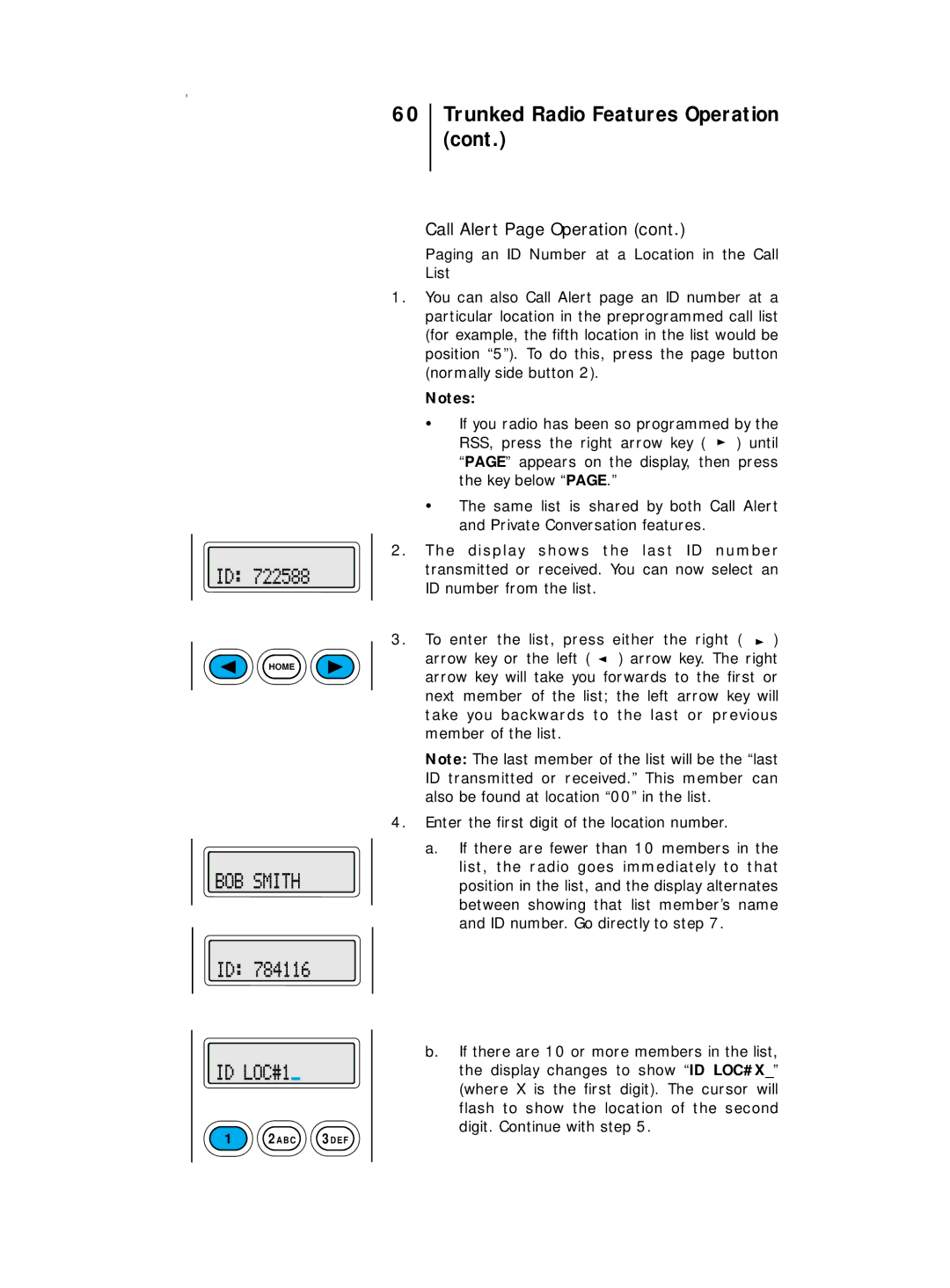 Motorola B5, B7 operating instructions B C 