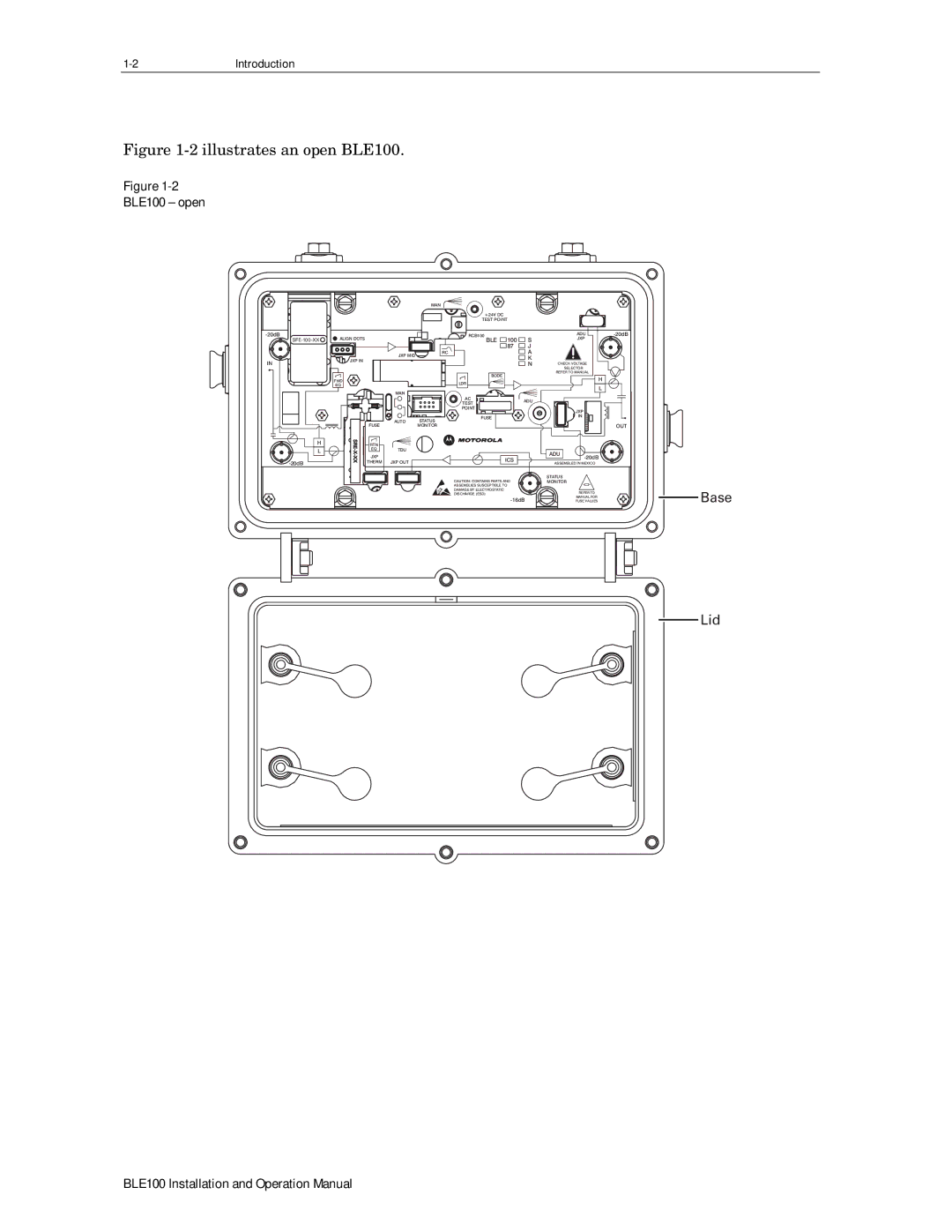 Motorola operation manual BLE100 open, Ble 