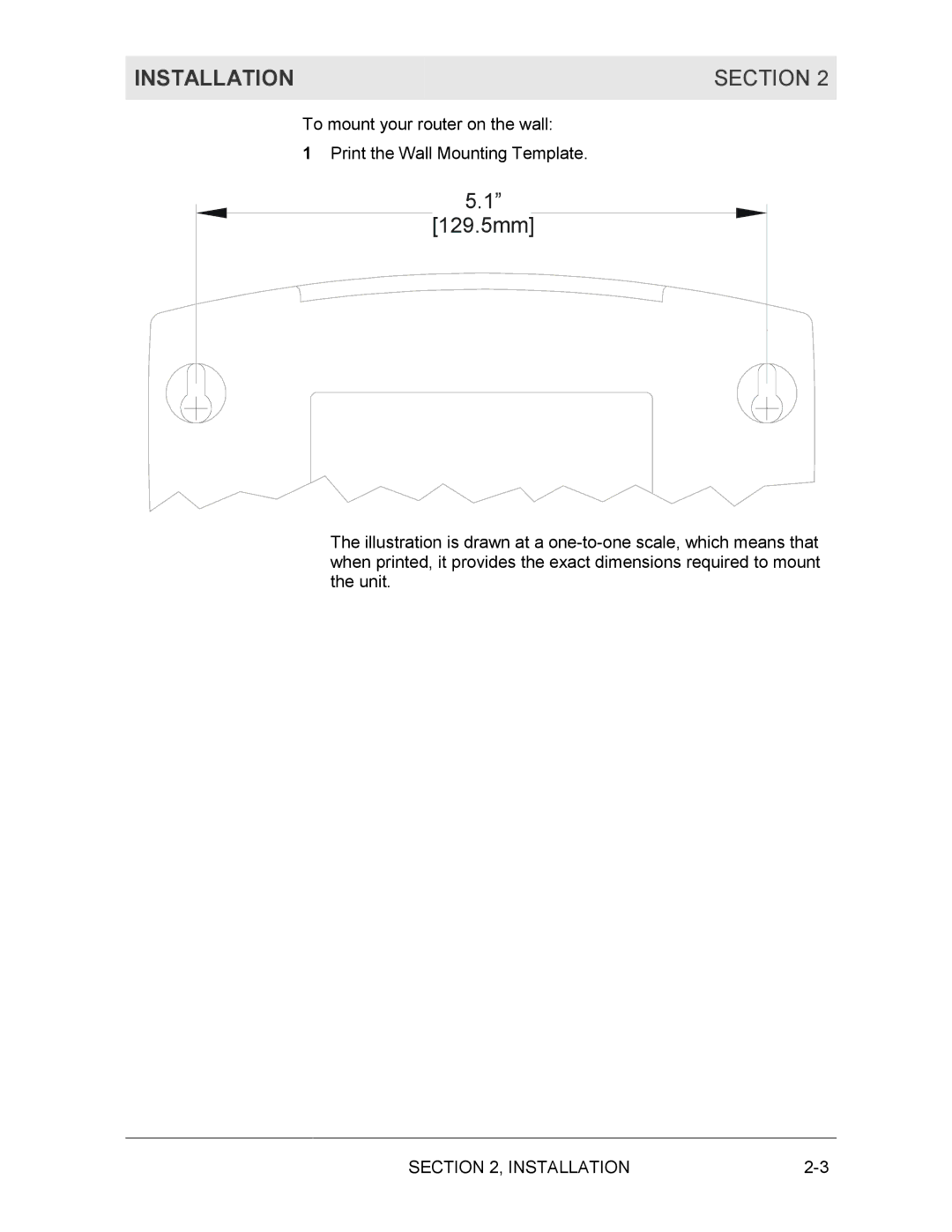 Motorola BR700 manual Installation Section, 129.5mm 