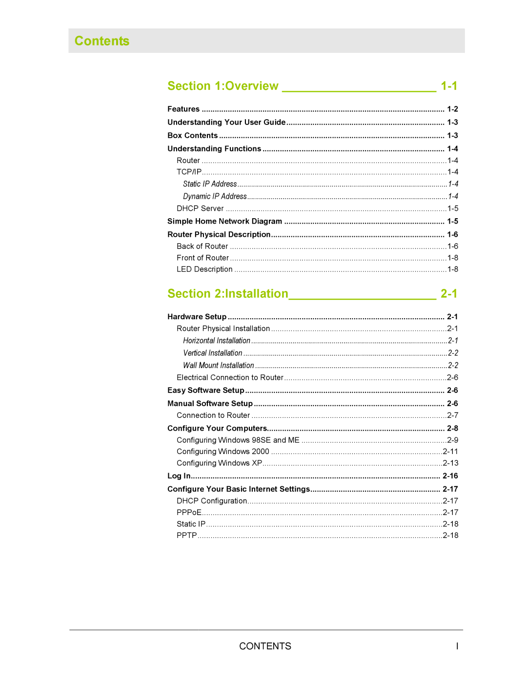 Motorola BR700 manual Contents 