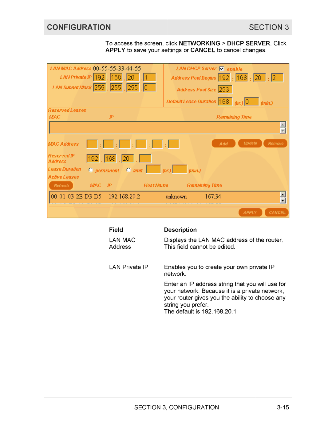 Motorola BR700 manual Lan Mac 