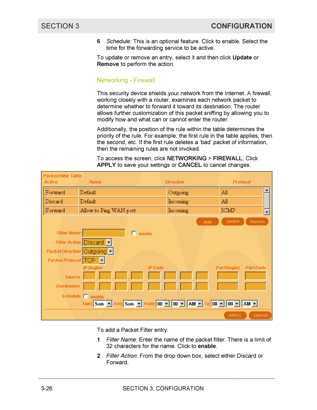 Motorola BR700 manual Networking Firewall 