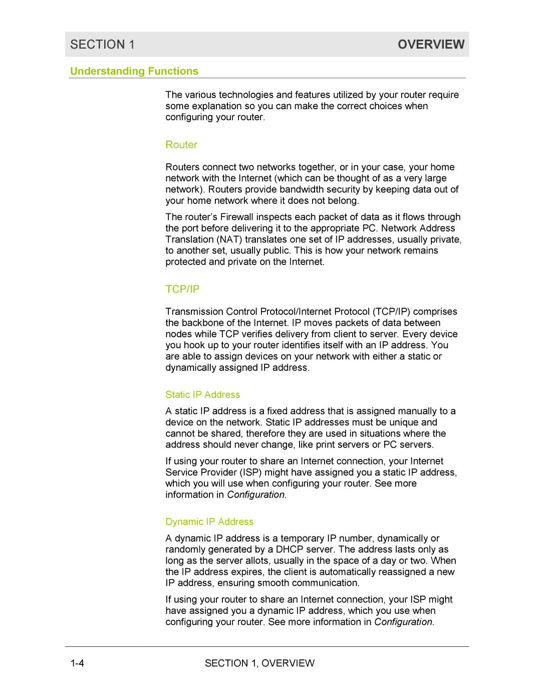 Motorola BR700 manual Understanding Functions, Router 