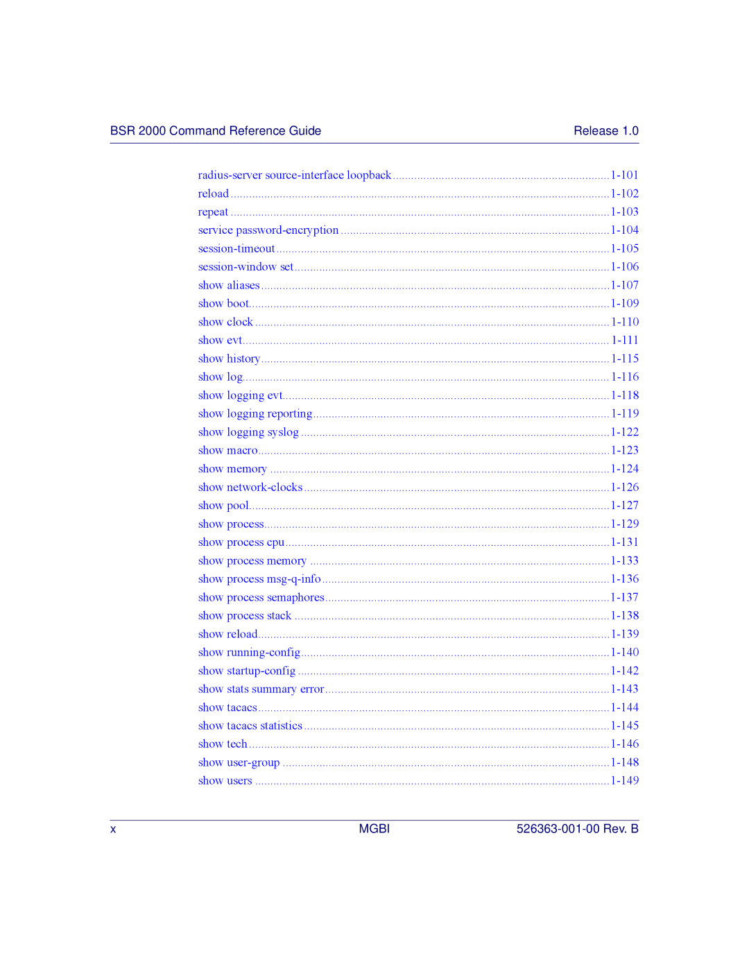 Motorola BSR 2000 manual Radius-serversource-interface loopback 101 