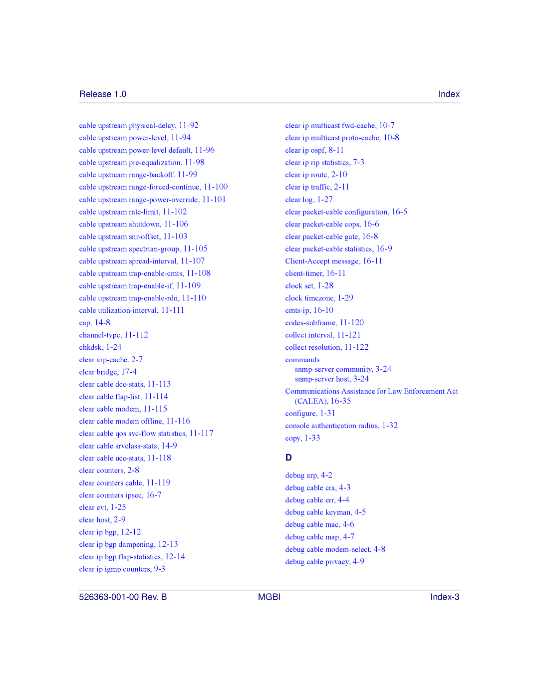 Motorola BSR 2000 manual Index-3 