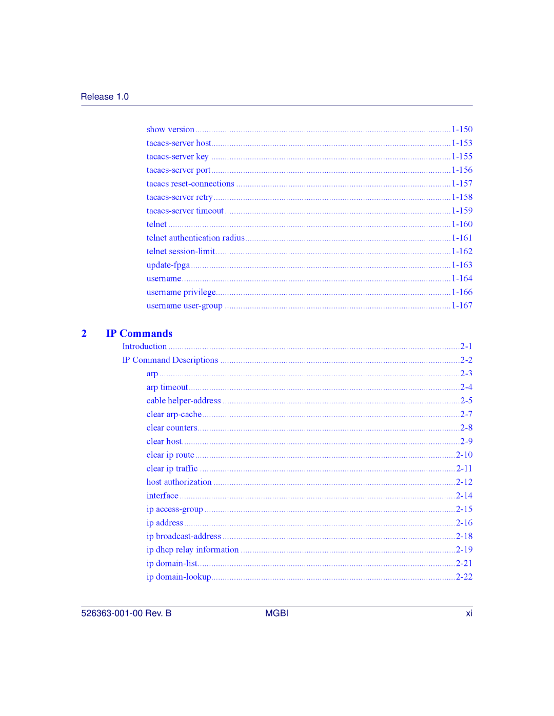 Motorola BSR 2000 manual IP Commands 