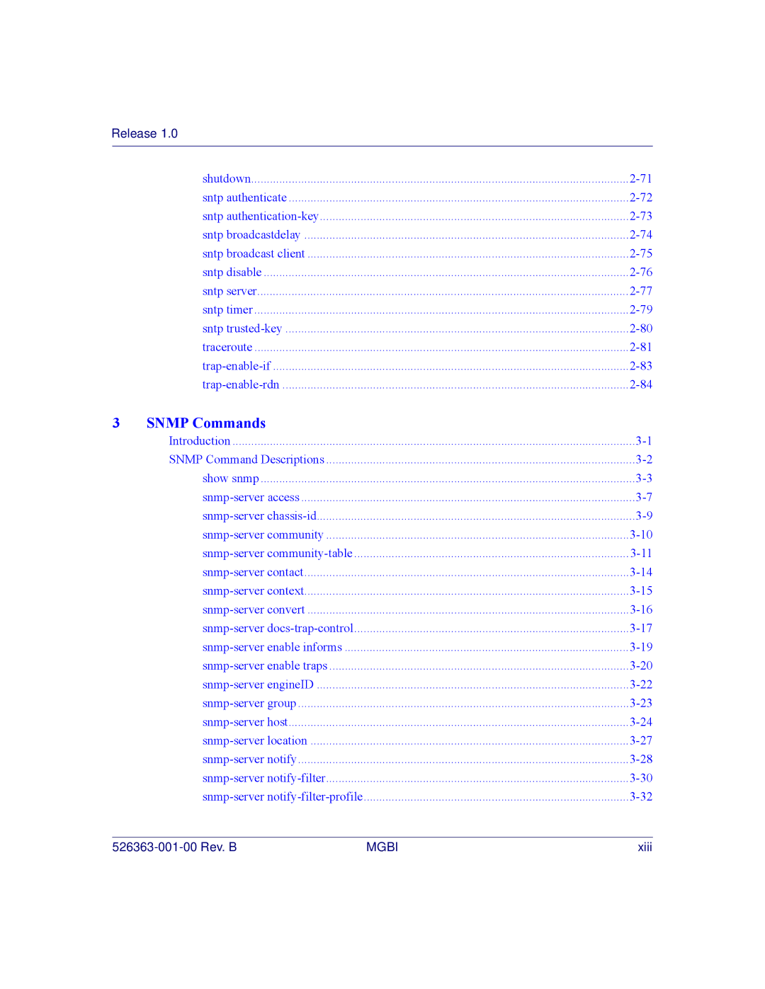 Motorola BSR 2000 manual Snmp Commands 