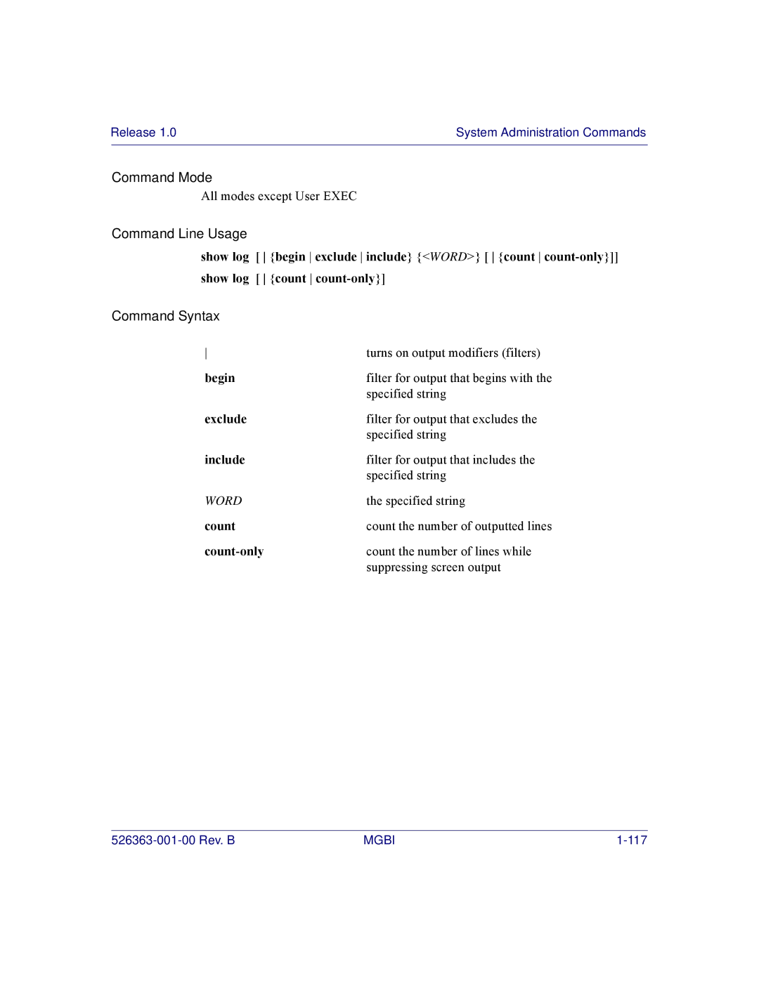 Motorola BSR 2000 manual Command Line Usage 