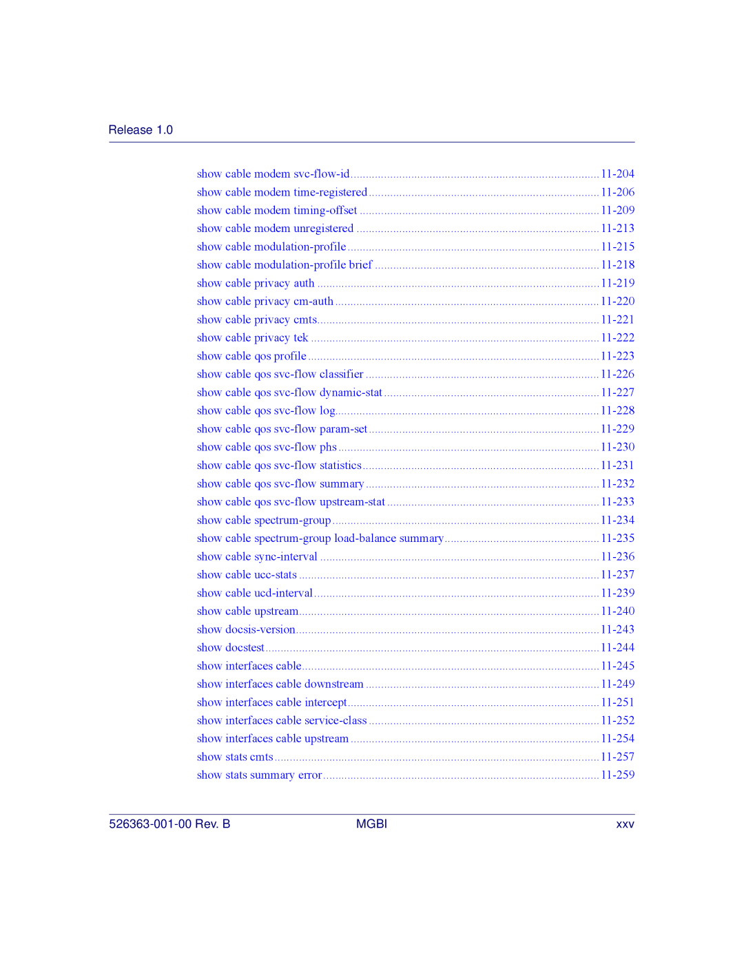 Motorola BSR 2000 manual Xxv 