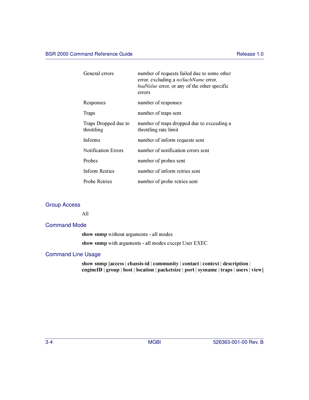 Motorola BSR 2000 manual Group Access 