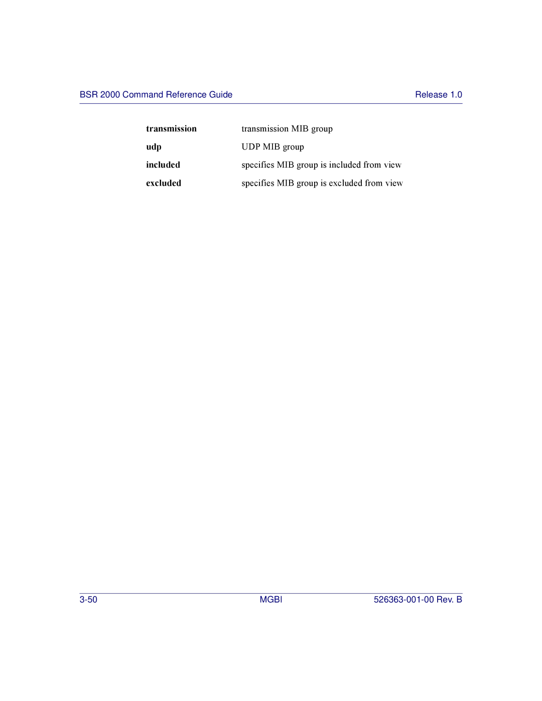 Motorola manual BSR 2000 Command Reference Guide Release 