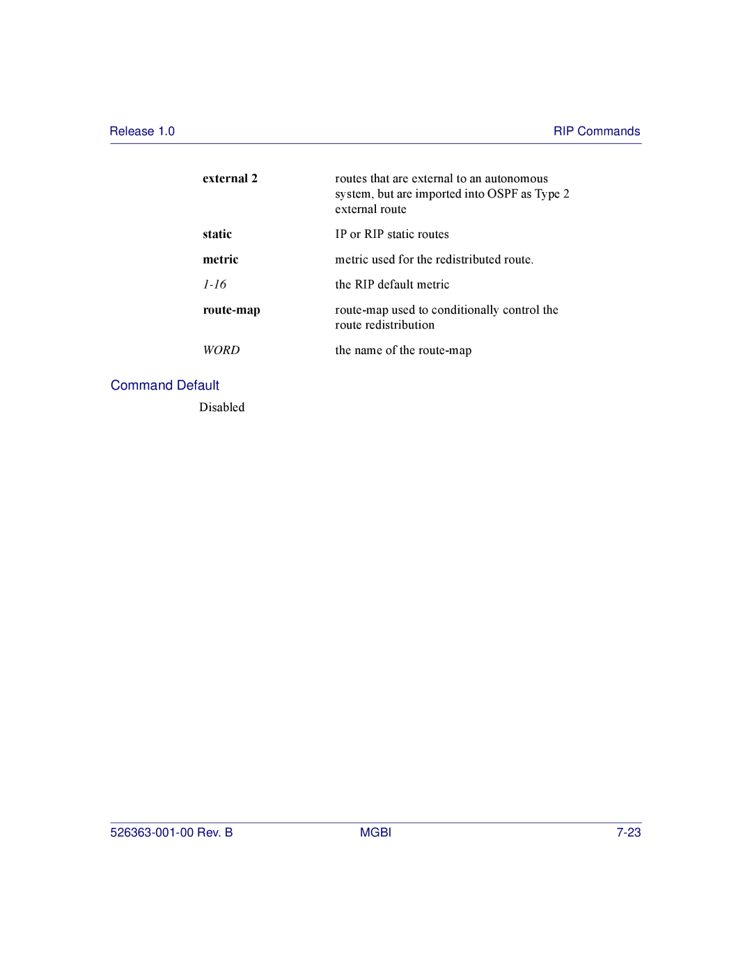 Motorola BSR 2000 manual Metric, Route-map 