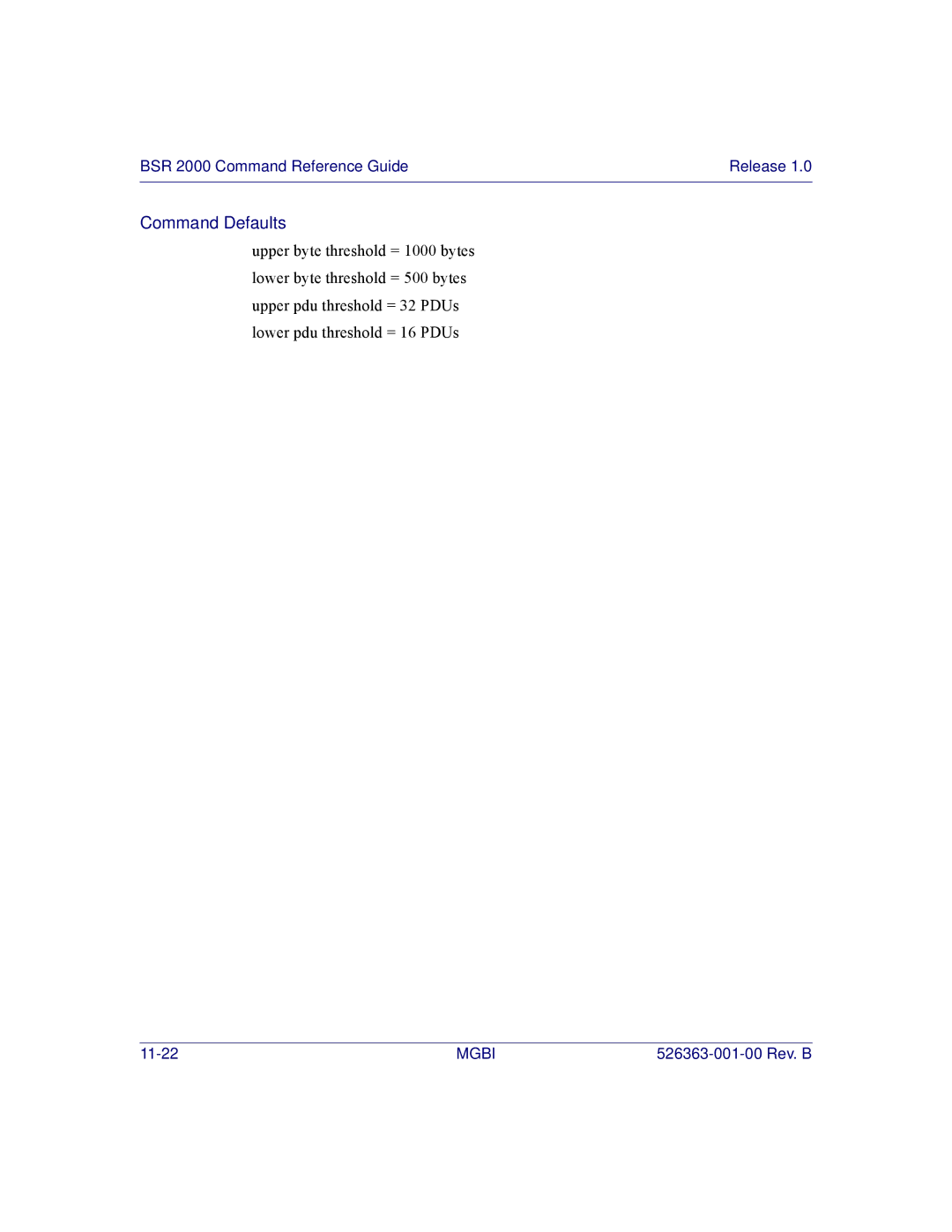 Motorola BSR 2000 manual 11-22 