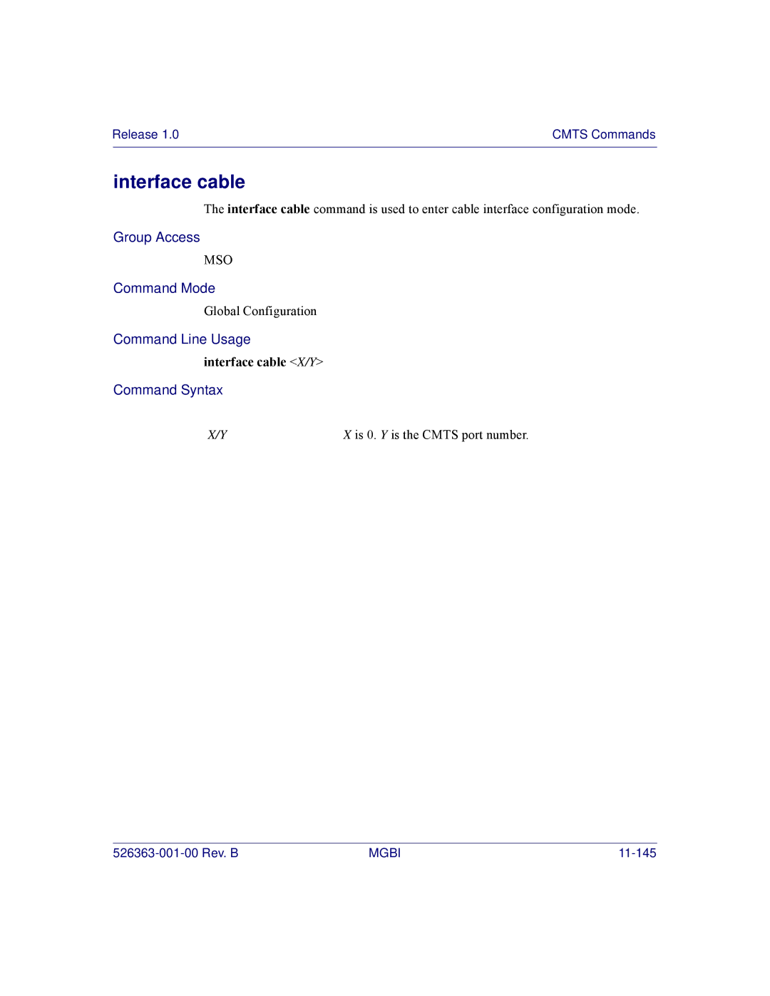 Motorola BSR 2000 manual Interface cable X/Y 