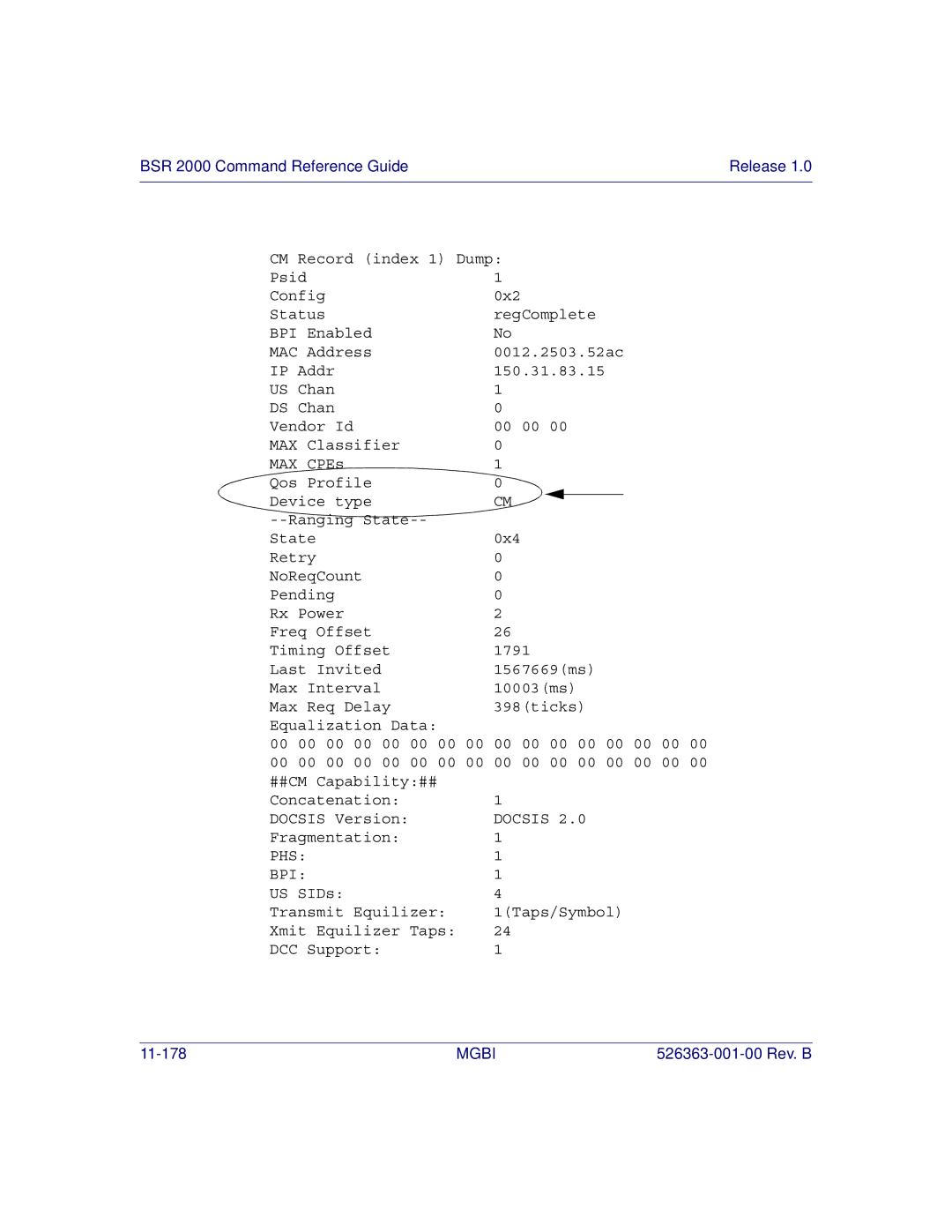 Motorola BSR 2000 manual Docsis 