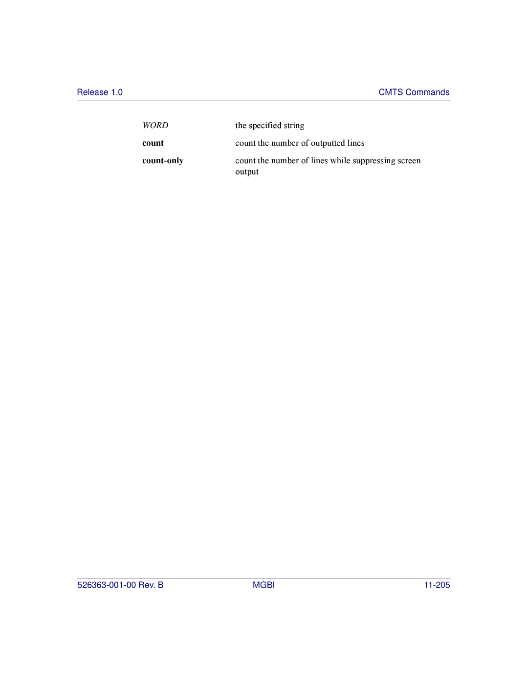 Motorola BSR 2000 manual Count the number of lines while suppressing screen 