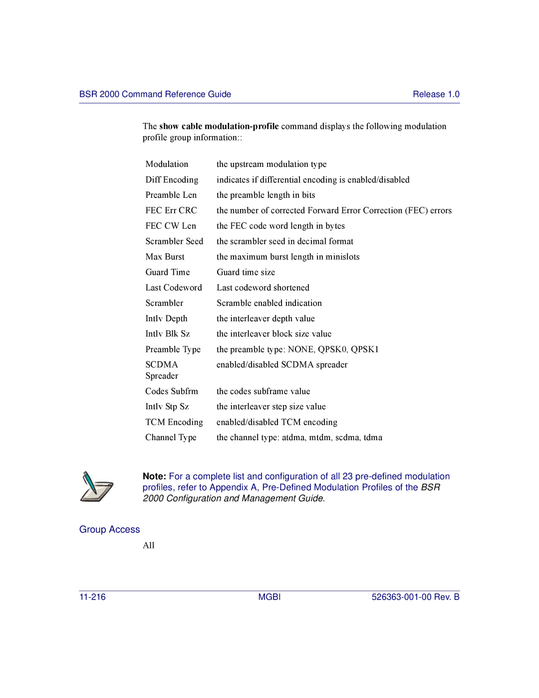 Motorola BSR 2000 manual Scdma 