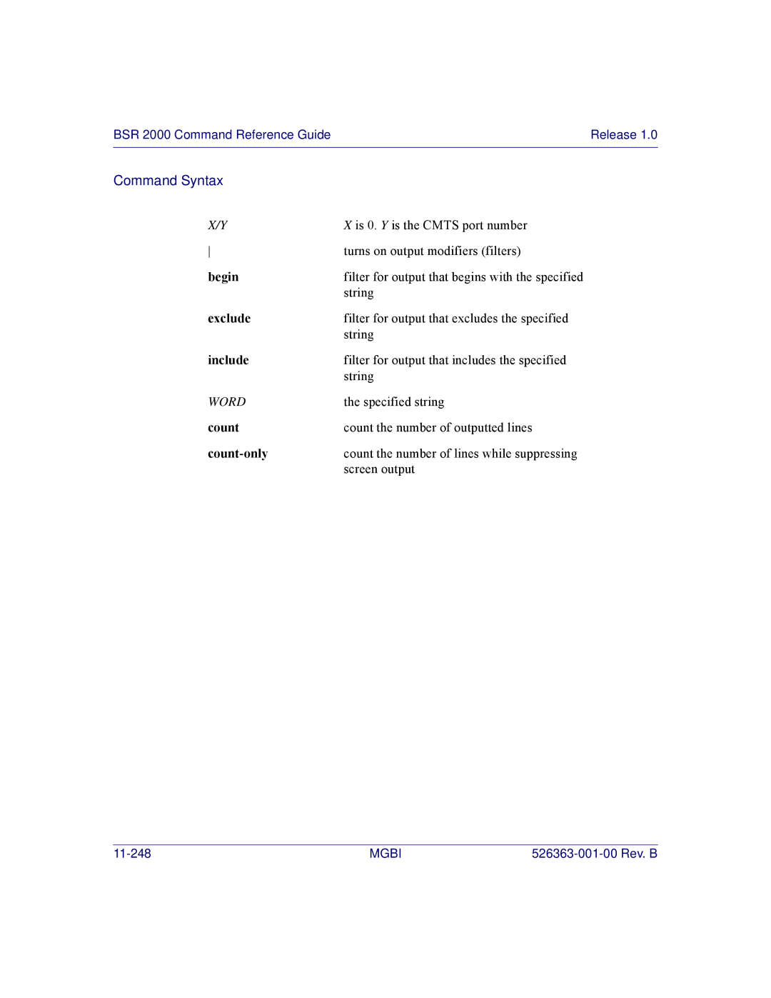 Motorola BSR 2000 manual 11-248 