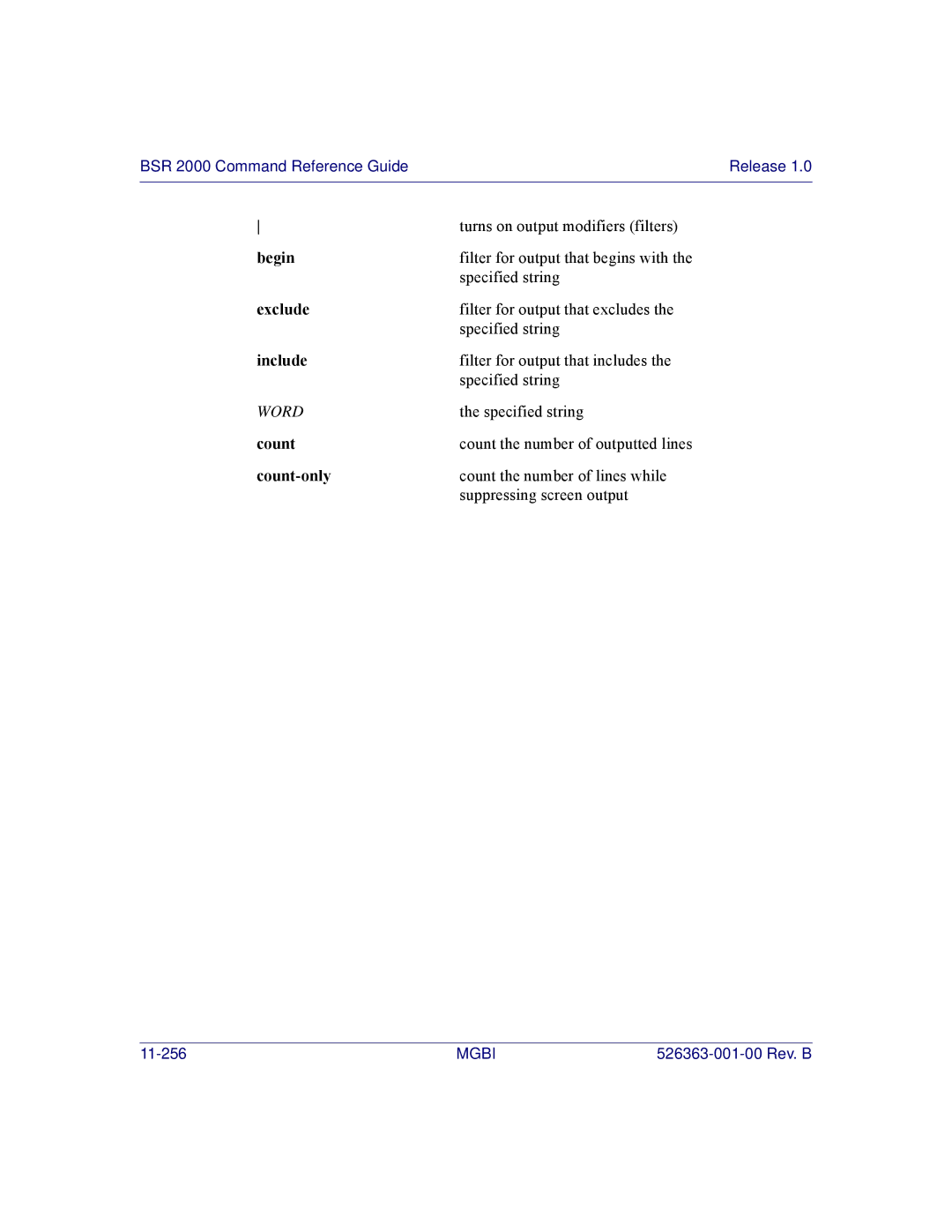 Motorola BSR 2000 manual 11-256 