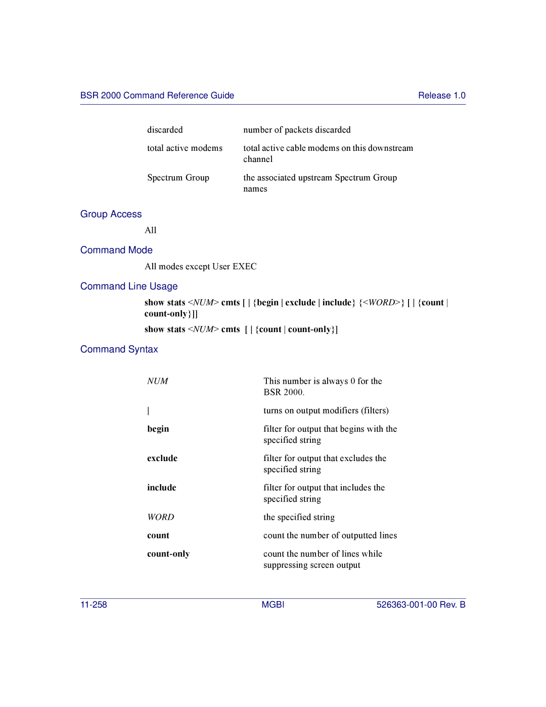 Motorola BSR 2000 manual 11-258 