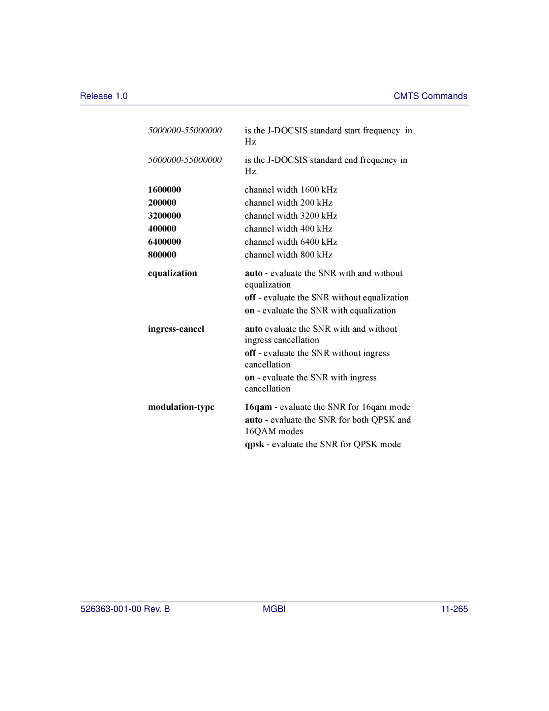 Motorola BSR 2000 manual Auto evaluate the SNR with and without 