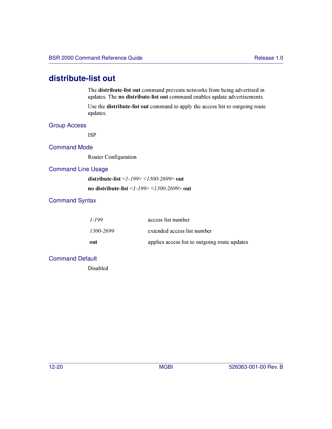 Motorola BSR 2000 manual 12-20 