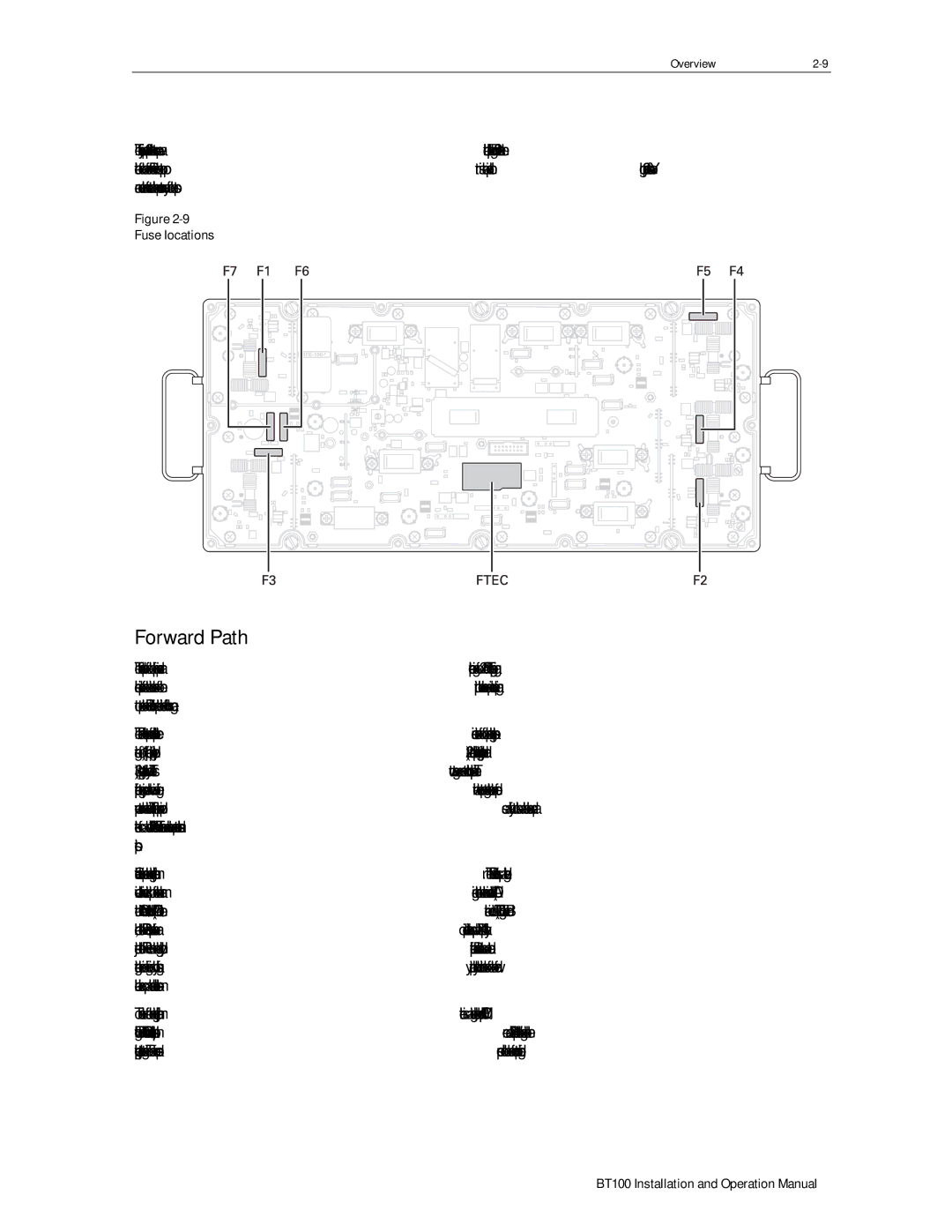 Motorola BT100 operation manual Forward Path 