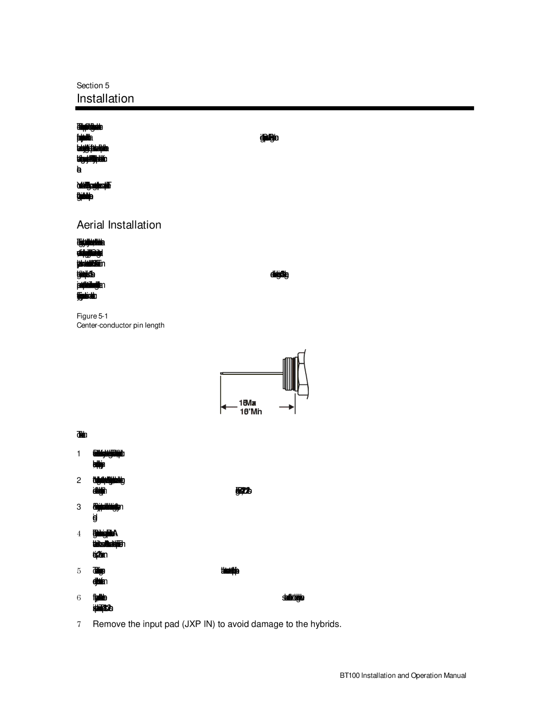 Motorola BT100 operation manual Aerial Installation 