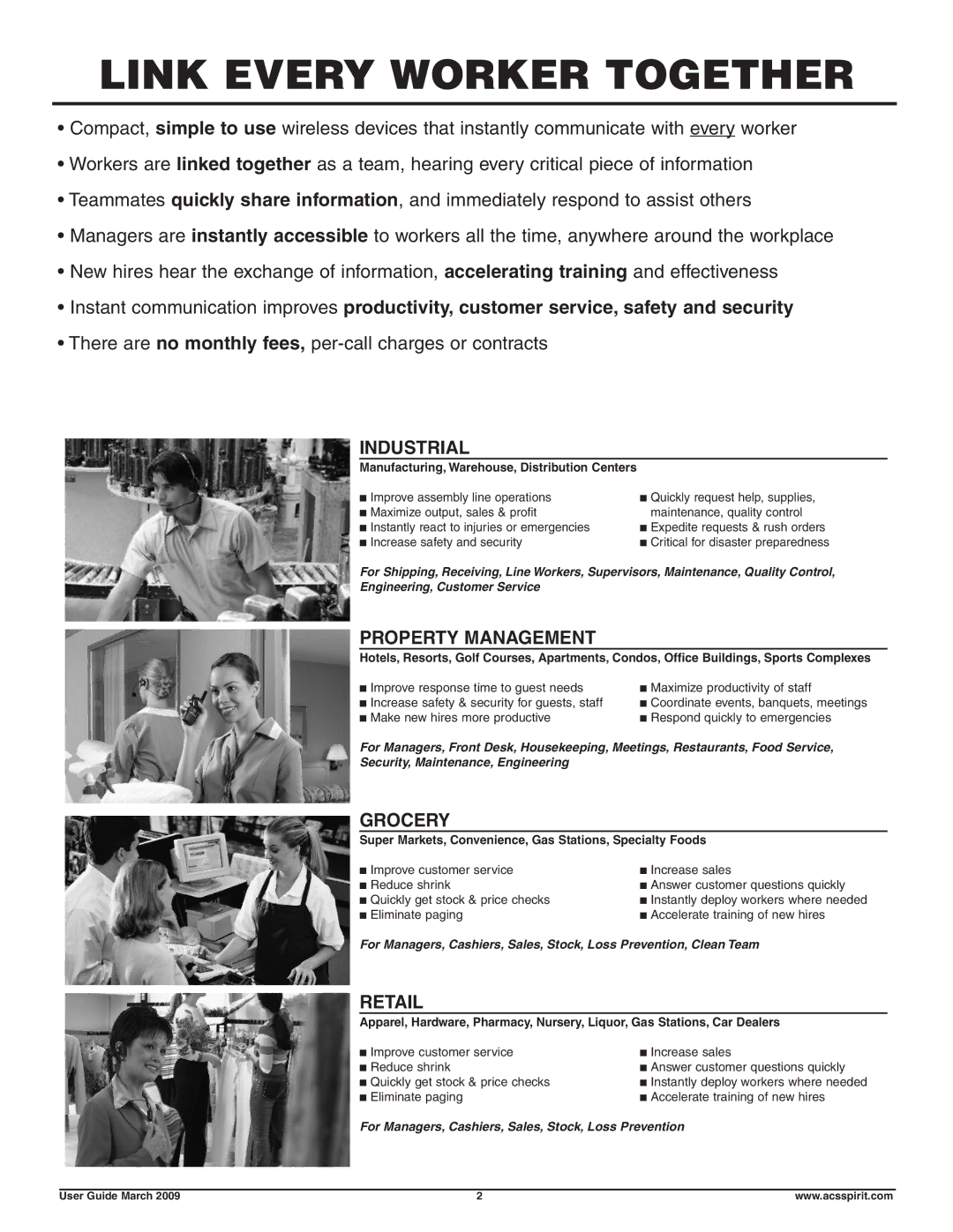 Motorola Business Walkie-Talkies and Accessories manual Manufacturing, Warehouse, Distribution Centers 