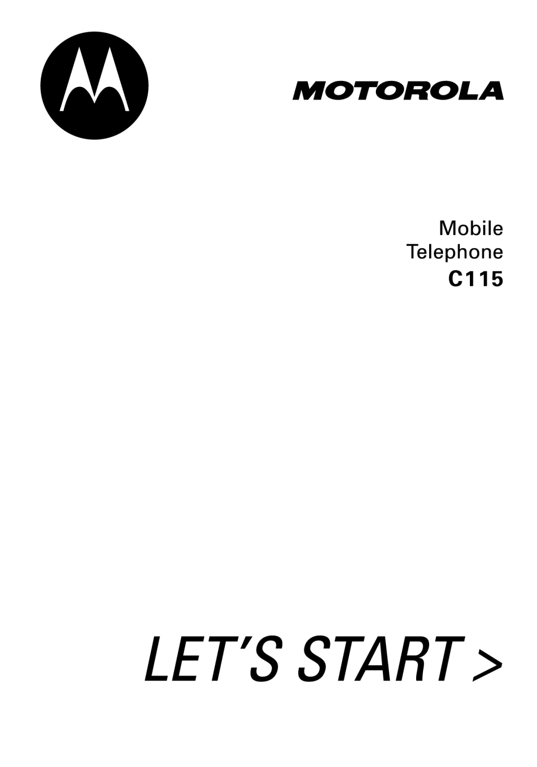 Motorola C115 manual 