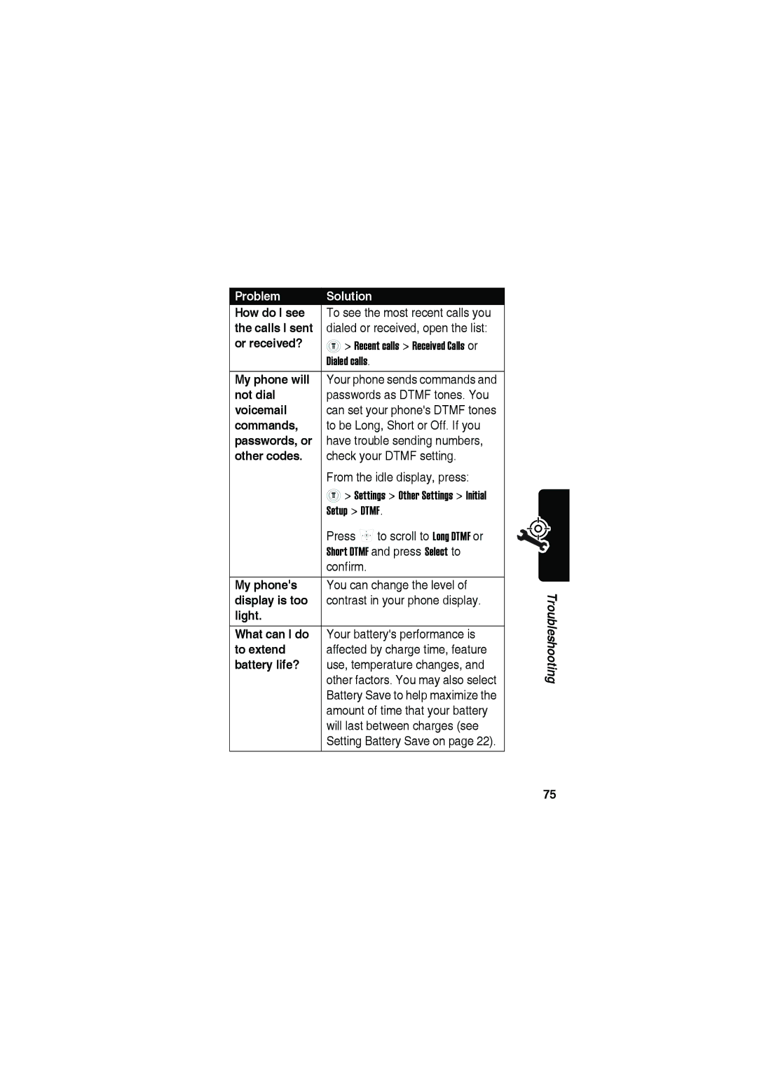 Motorola C115 manual How do I see, Or received?, My phone will, Not dial, Voicemail, Commands, Passwords, or, Other codes 